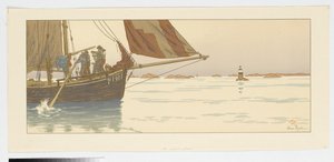 Windstille (Blatt 11 aus: Der Zauber der Stunden) von Henri Rivière