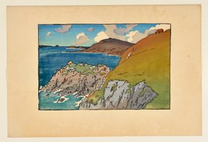 [Landschaft mit bretonischen Klippen] von Henri Rivière