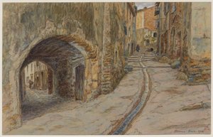 Rue Rompi-cou, Bormes von Henri Rivière