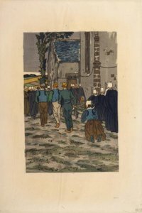 Die Vergebung von Sainte-Anne-la-Palud von Henri Rivière