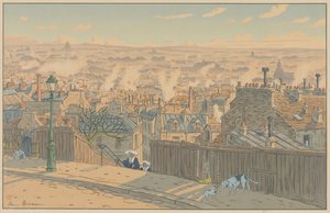 Pariser Landschaften: Paris gesehen von Montmartre