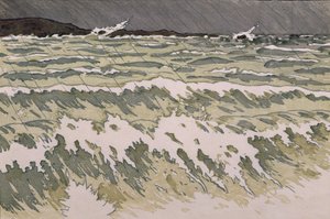 Regen auf dem Meer
