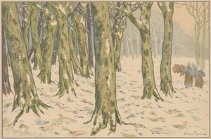 Der Wald, Winter von Henri Rivière