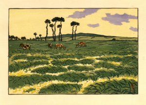 Kühe auf dem Feld von Garde-Guérin (Saint-Briac)