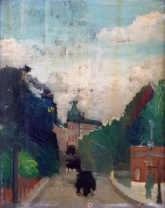 Skizze, Blick auf den Palais du Métropolitain von Henri Rousseau