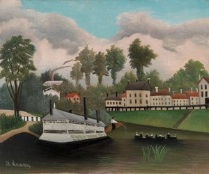 Das Waschboot von Pont de Charenton von Henri Rousseau