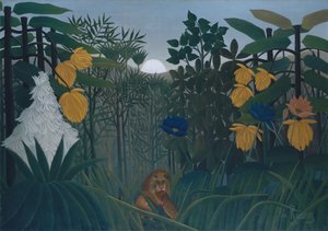 Das Mahl des Löwen von Henri Rousseau