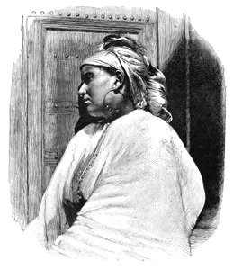 Eine arabische Frau aus Tanger, Marokko, 1895