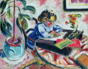 Kleines Schulmädchen von Henri Victor Gabriel Le Fauconnier