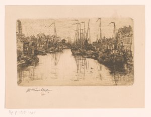 Stadtgraben von Henri Wouters (signed by artist)