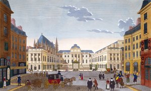 Das Palais de Justice, ca. 1815-20 (Farbstich)