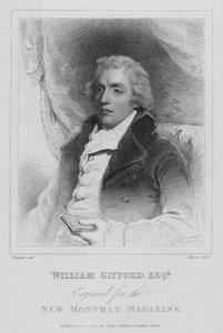 William Gifford, englischer satirischer Dichter, Kritiker und Herausgeber der Quarterly Review