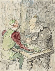 Das Kartenspiel des Königs, Kopie, nach 1895