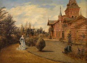 Das Landhaus von Gustave Coûteaux von Henri de Braekeleer