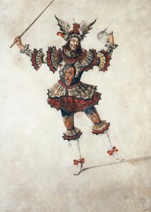 Ballettkostüm eines Magiers, ca. 1654 von Henri de Gissey