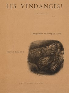Die Weinernten!: Titelseite, 1894