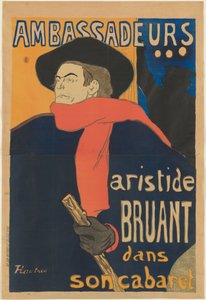 Ambassadeurs: Aristide Bruant von Henri de Toulouse-Lautrec