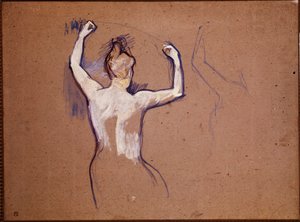 Ballett von Papa Chrysantheme (Studie für eine der Haupttänzerinnen) von Henri de Toulouse Lautrec