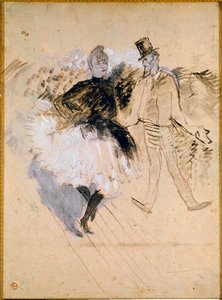 Goulue und Valentin le Desosse im Moulin de la Galette von Henri de Toulouse Lautrec