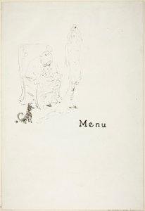 Das nackte Mädchen: Menü von Henri de Toulouse-Lautrec