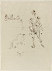 Der Tierbändiger vor dem Tribunal von Henri de Toulouse-Lautrec