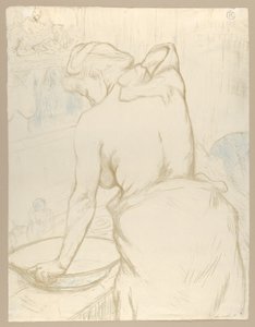 Waschen, aus "Elles" von Henri de Toulouse-Lautrec