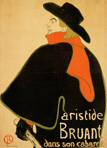 Aristide Bruant in seinem Kabarett, 1893