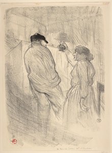 Im Théâtre Libre, Antoine in der Unruhe von Henri de Toulouse Lautrec
