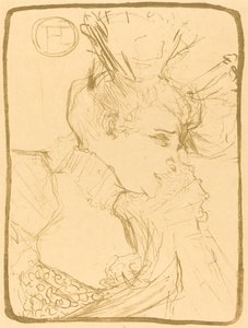Büste von Fräulein Marcelle Lender (Mlle. Marcelle Lender, en buste) von Henri de Toulouse Lautrec