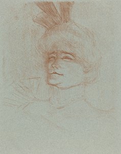 Büste von Mlle. Marcelle Lender, drei Viertel gedreht, 1898 von Henri de Toulouse Lautrec