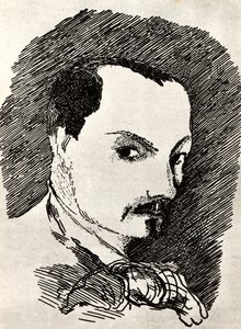 Charles Baudelaire 1821-1867 von Henri de Toulouse Lautrec