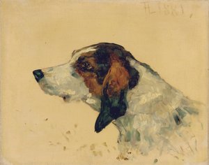 Jagdhund, 1881 von Henri de Toulouse Lautrec