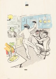 Chocolat tanzt in der Achille Bar von Henri de Toulouse Lautrec