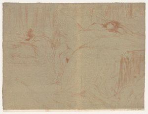 Elles: Frau, die auf dem Rücken liegt, 1896 von Henri de Toulouse Lautrec