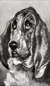 Kopf eines laufenden Hundes, 1880 von Henri de Toulouse Lautrec