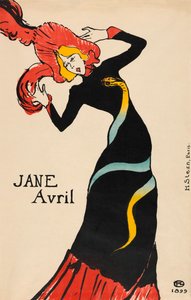 Jane Avril Poster von Henri de Toulouse-Lautrec