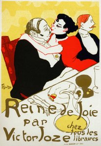 Literatur. Reine de joie (Königin der Freude), Roman von Victor Joze. Plakat von Henri de Toulouse Lautrec, Frankreich, ca. 1892