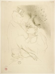 Mademoiselle Lender und Baron von Henri de Toulouse Lautrec