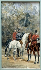 Treffen von Jagdreitern von Henri de Toulouse Lautrec
