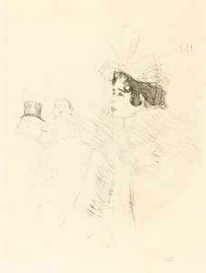 Miss May Belfort in der Irish and American Bar, rue Royale, 1895