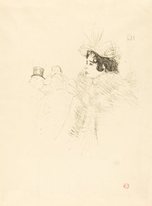 Miss May Belfort in der Irish and American Bar, rue Royale, 1895 von Henri de Toulouse Lautrec