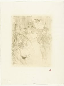 Porträt der Schauspielerin Marcelle Lender, die sich vor dem Publikum verbeugt von Henri de Toulouse Lautrec