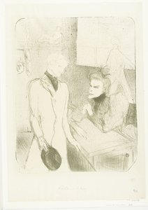 Porträt der Schauspielerin Marthe Brandès und des Schauspielers Charles le Bargy im Theaterstück Les Cabotins