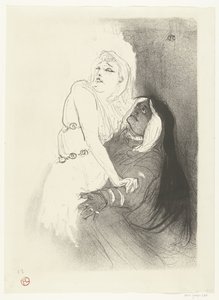 Porträt der Schauspielerin Sarah Bernhardt im Theaterstück Phèdre von Henri de Toulouse Lautrec