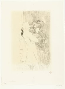 Porträt der Sänger Marcelle Lender und Numa Auguez in der Operette La Chanson de Fortunio von Henri de Toulouse Lautrec