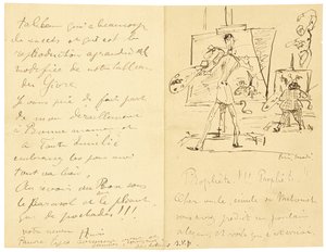 Princeteau und Lautrec von Henri de Toulouse Lautrec