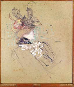 Profil einer Frau, 1896 von Henri de Toulouse Lautrec