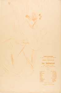 Programm für La Lépreuse von Henri de Toulouse Lautrec