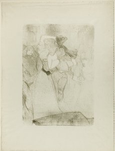 Rückansicht von Lender, der den Bolero in Chilpéric tanzt von Henri de Toulouse Lautrec