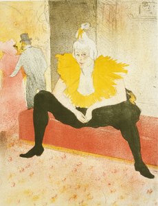 Sitzende weibliche Clown (Mademoiselle Cha-U-Kao), Platte eins aus Elles von Henri de Toulouse Lautrec